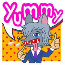 pop friends happy go lucky hey-ho!! sticker #11230009