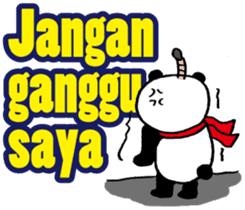 Easy Indonesian language (Panda Samurai) sticker #11230145