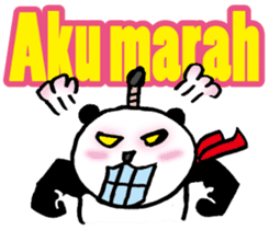 Easy Indonesian language (Panda Samurai) sticker #11230153