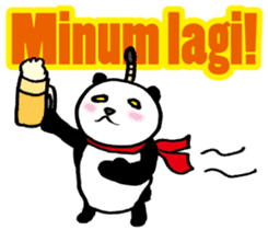 Easy Indonesian language (Panda Samurai) sticker #11230159