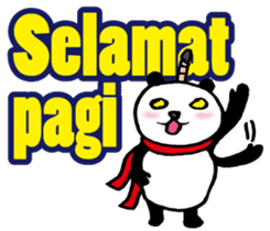 Easy Indonesian language (Panda Samurai) sticker #11230160