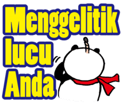 Easy Indonesian language (Panda Samurai) sticker #11230164