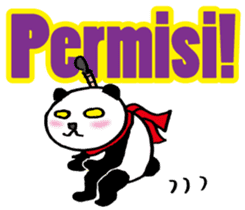 Easy Indonesian language (Panda Samurai) sticker #11230169