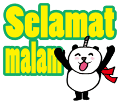 Easy Indonesian language (Panda Samurai) sticker #11230172