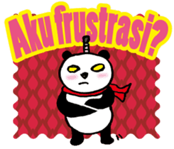 Easy Indonesian language (Panda Samurai) sticker #11230175