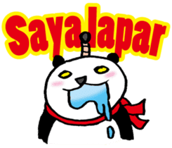 Easy Indonesian language (Panda Samurai) sticker #11230178