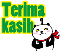 Easy Indonesian language (Panda Samurai) sticker #11230181
