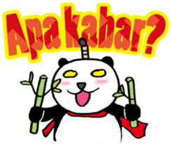 Easy Indonesian language (Panda Samurai) sticker #11230182
