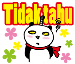 Easy Indonesian language (Panda Samurai) sticker #11230183
