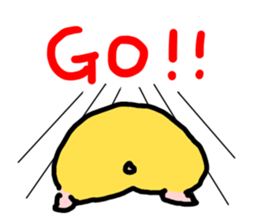 Sleepy hamsters sticker #11231840