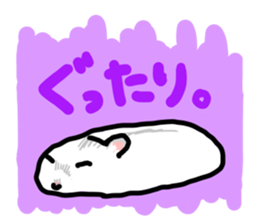 Sleepy hamsters sticker #11231847
