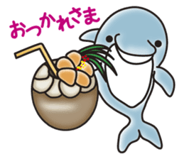 Sticker of a cute dolphin <summer> sticker #11231907