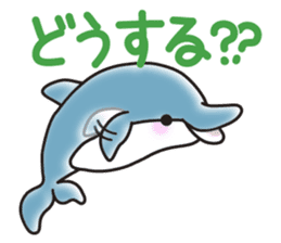 Sticker of a cute dolphin <summer> sticker #11231911