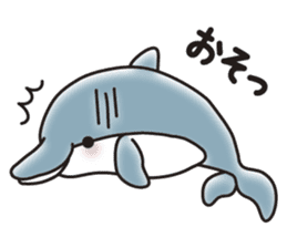 Sticker of a cute dolphin <summer> sticker #11231935