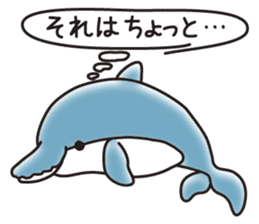 Sticker of a cute dolphin <summer> sticker #11231940