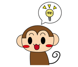 Mr.monkey and Ms.rabbit sticker #11231987