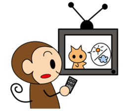 Mr.monkey and Ms.rabbit sticker #11231992