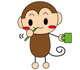 Mr.monkey and Ms.rabbit sticker #11231994