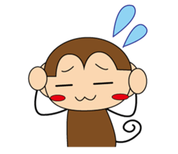 Mr.monkey and Ms.rabbit sticker #11231997