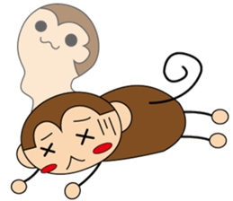 Mr.monkey and Ms.rabbit sticker #11232000