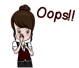 Miss barista sticker #11232565