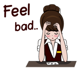 Miss barista sticker #11232566