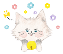 Gray kitten sticker #11233105