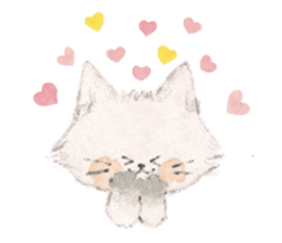 Gray kitten sticker #11233106