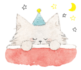 Gray kitten sticker #11233111