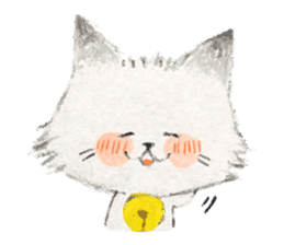 Gray kitten sticker #11233129