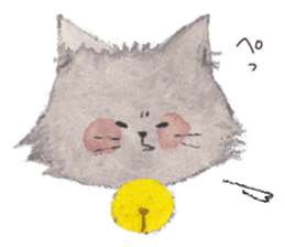 Gray kitten sticker #11233134