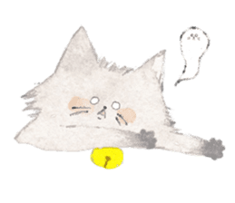 Gray kitten sticker #11233135