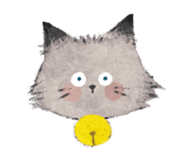 Gray kitten sticker #11233137