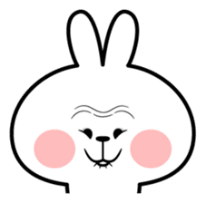 Spoiled Rabbit "Face2" sticker #11233178