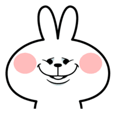 Spoiled Rabbit "Face2" sticker #11233179