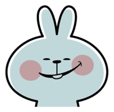 Spoiled Rabbit "Face2" sticker #11233180