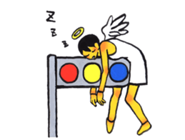 Daily life of reticent angel sticker #11233564