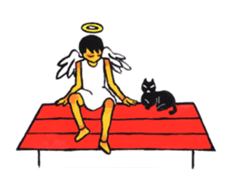 Daily life of reticent angel sticker #11233568
