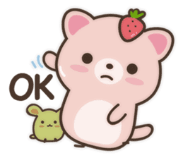 Strawberry Cat Show English sticker #11233665