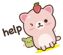 Strawberry Cat Show English sticker #11233667