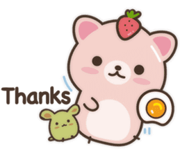 Strawberry Cat Show English sticker #11233674