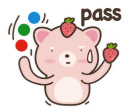 Strawberry Cat Show English sticker #11233675