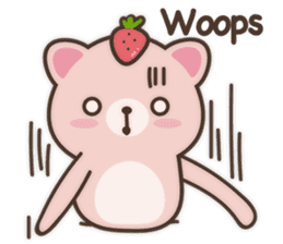 Strawberry Cat Show English sticker #11233685