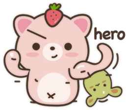 Strawberry Cat Show English sticker #11233689