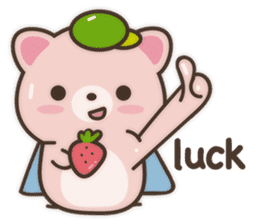 Strawberry Cat Show English sticker #11233696