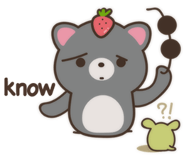 Strawberry Cat Show English sticker #11233697