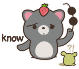 Strawberry Cat Show English sticker #11233697