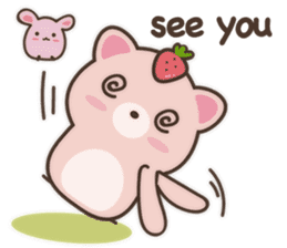 Strawberry Cat Show English sticker #11233699