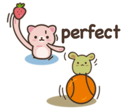 Strawberry Cat Show English sticker #11233700