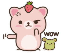 Strawberry Cat Show English sticker #11233702